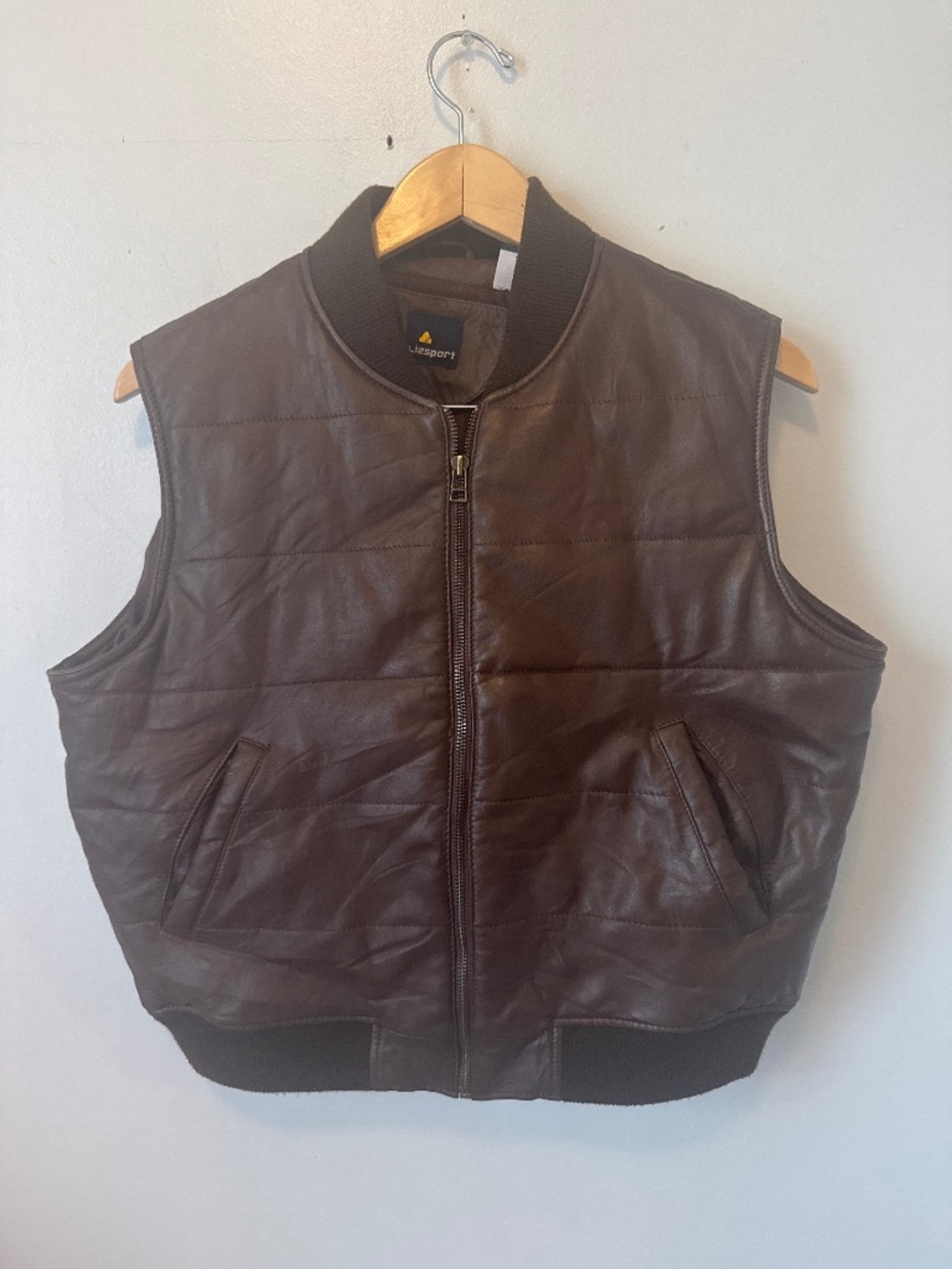 Lizsport vintage leather vest